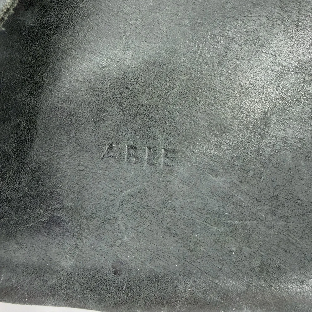 Abel Gray Leather Convertible Backpack Purse